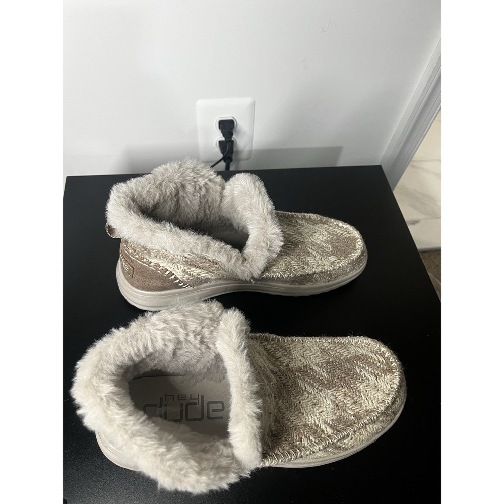 Hey Dude Women's Denny PDP Cream Shoes 2022 - Picture 5 of 7